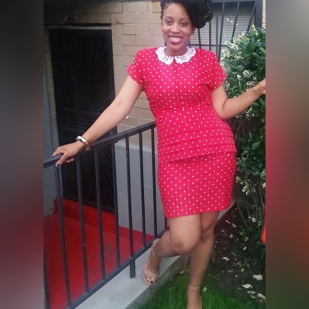 Vintage Red and White Polka Dot Dress